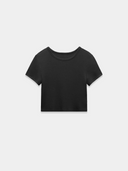 Black crop t-shirt