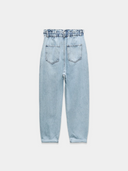 Sky Blue Rise Flared Jeans